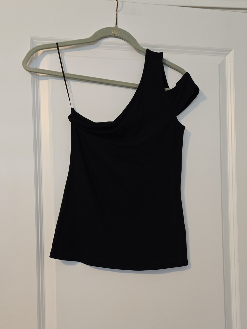 Express Black One-Shoulder Top Size XS NWOT